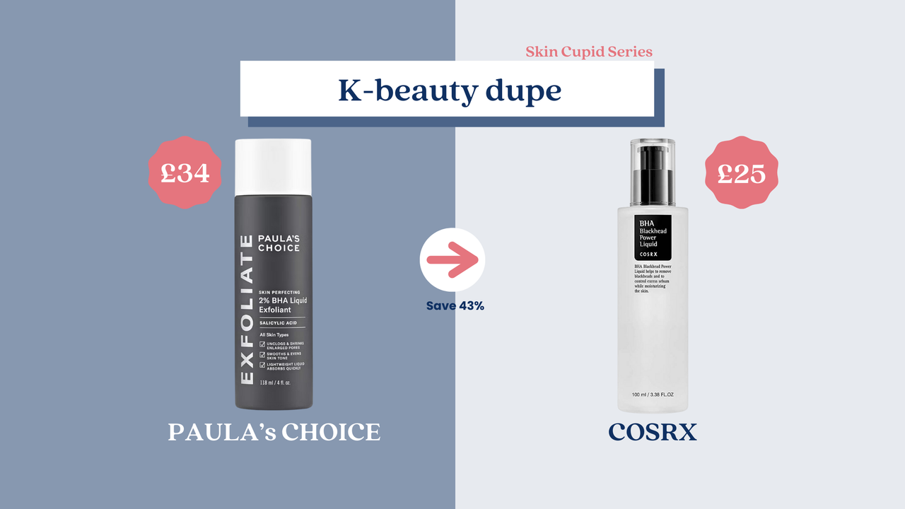 K-Beauty Dupes: COSRX BHA Blackhead Power Liquid vs Paula’s Choice Skin Perfecting 2% BHA Liquid Exfoliant