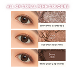 UNLEASHIA Glitterpedia Eye Palette - N°3 All of Coral Pink colours