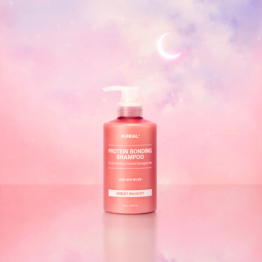 KUNDAL Protein Bonding Shampoo (500ml)  pink purple sky background
