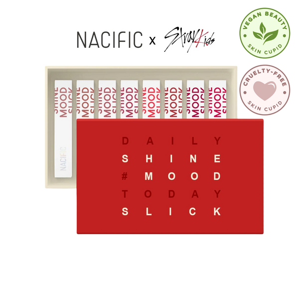 NACIFIC X STRAY KIDS Shine Mood Slick Lip Tint Set + 8