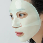 ABIB Collagen Gel Mask Heartleaf Jelly (1pc) on the face