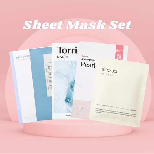 Korean skincare sheet mask set affordable