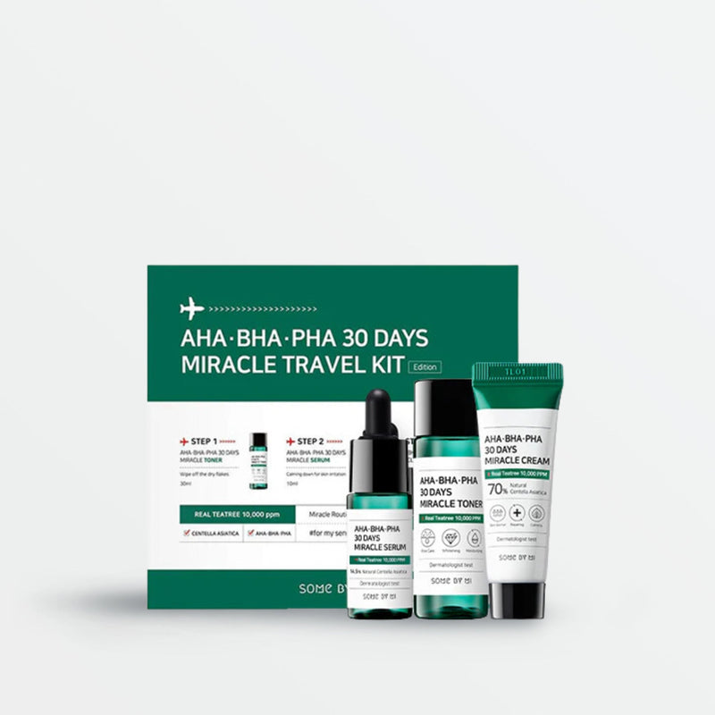 SOME BY MI AHA-BHA-PHA 30 Days Miracle Travel Kit (3 Items)